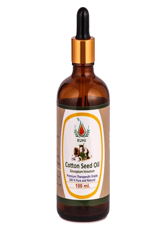 KUNJ Cottonseed oil 100% Pure & Natural Undiluted Therapeutic Grade. Cold Pressed. 100ML - Image 3