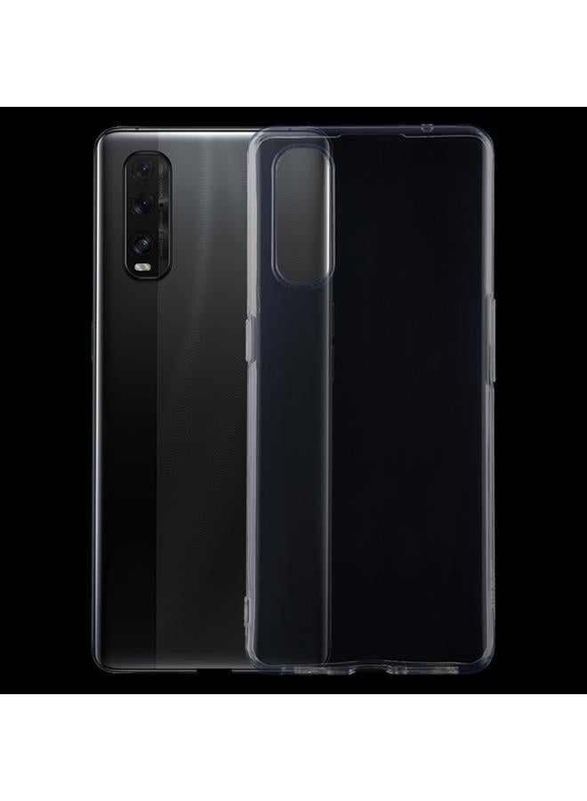 اس-توب جراب شفاف فائق النحافة لهاتف OPPO Find X2 مصنوع من مادة TPU - Image 1