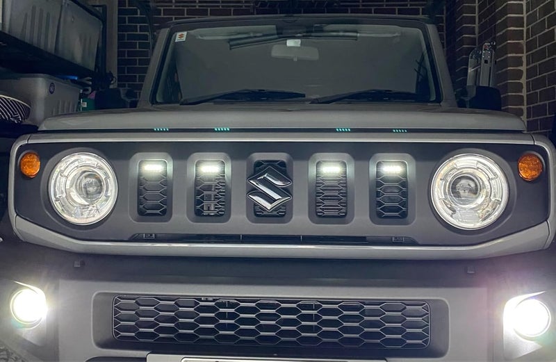 PKEDUO LED Front Grille Light White/Amber for Suzuki Jimny JB64 JB74 (2019-2023) - Image 2