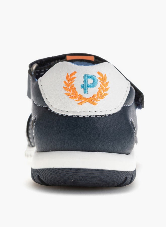 Pablosky Boys' Logo Embroidered Sandals with Hook and Loop Closure  - Image 3