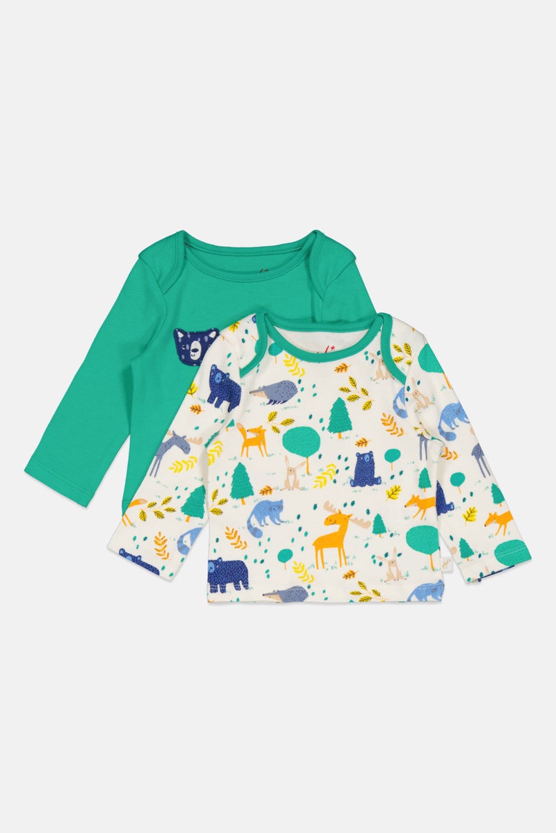 Hamleys Toddlers Boy 2 Pieces Envelop Neck Long Sleeves T-shirts, Multicolor - Image 3