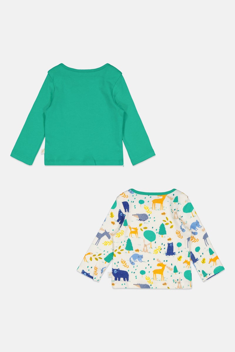 Hamleys Toddlers Boy 2 Pieces Envelop Neck Long Sleeves T-shirts, Multicolor - Image 2