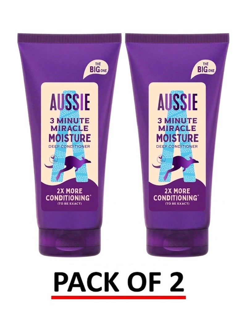 Deep Treatment 3 Minute Miracle Moisture, Vegan Hair Mask 2x350ml A daily deep conditioner, a 3-minute treatment or intensive mask