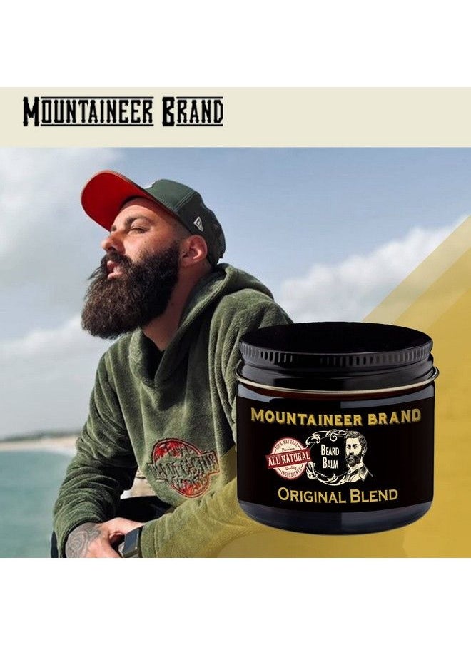 mountaineer brand - Beard Balm For Men All Natural Leavein Conditioner To Moisturize Dry Itchy Skin Beard Butter Hydrates Softens And Tames Flyaway Hair Adds Shine Original Blend Scent 2Oz. - Image 1