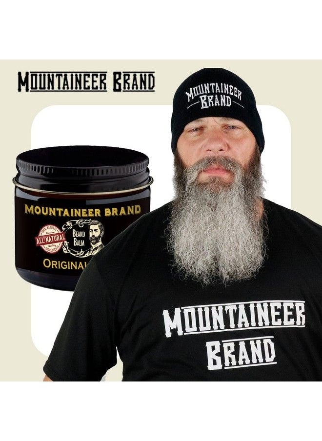 mountaineer brand - Beard Balm For Men All Natural Leavein Conditioner To Moisturize Dry Itchy Skin Beard Butter Hydrates Softens And Tames Flyaway Hair Adds Shine Original Blend Scent 2Oz. - Image 1