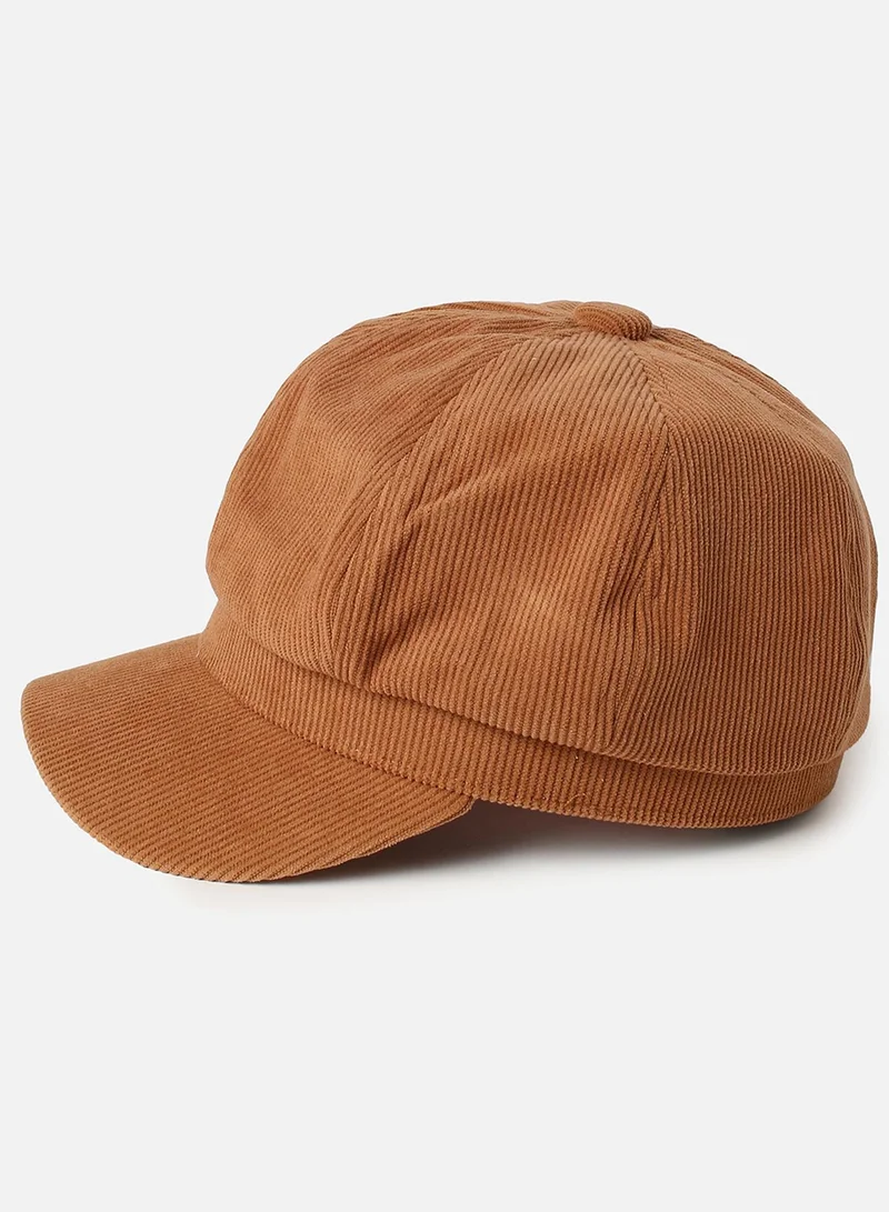 Haute Sauce  Solid Brown Vintage Breton Cap for Women | Best Price UAE