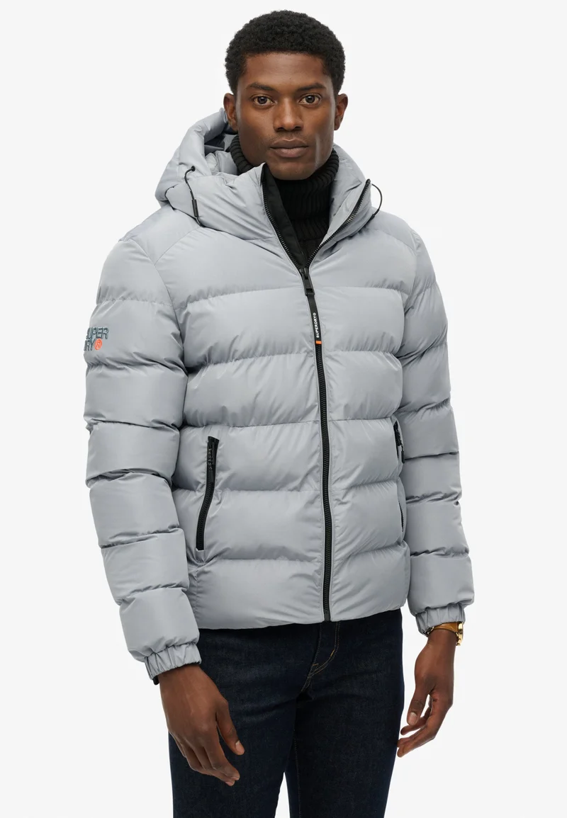 Hooded Sports Puffer Jacket