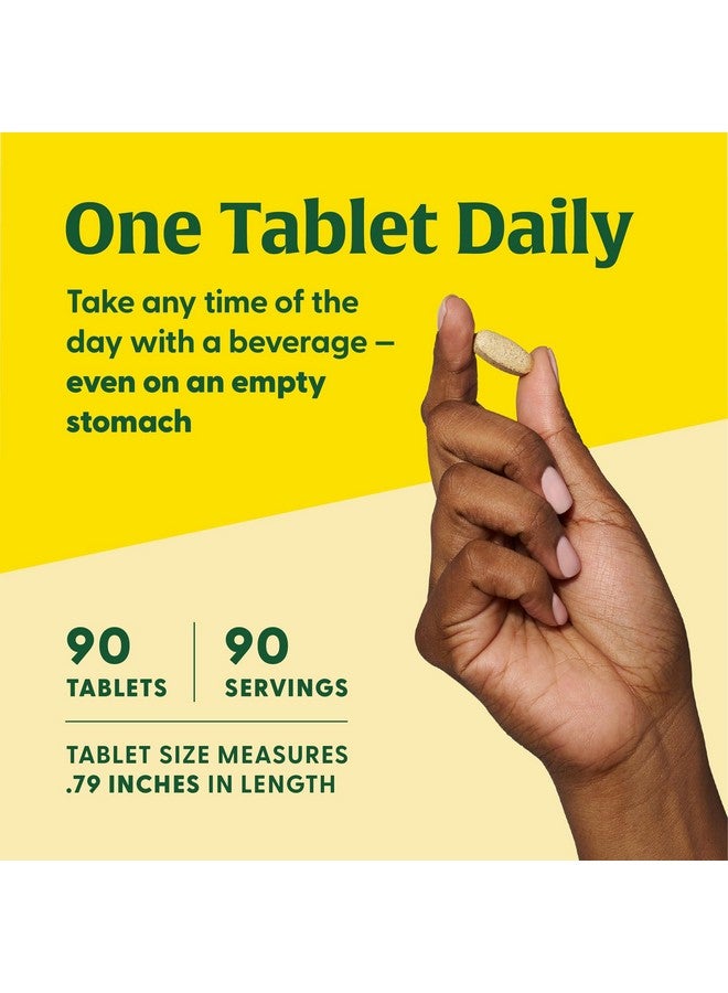 MegaFood Women's 40+ One Daily Multivitamin for Women - with Vitamin B12, B6, C, D, Zinc & Iron - Plus Real Food - Immune Support - Bone Health - Non-GMO - Vegetarian - 90 Tabs - Image 5