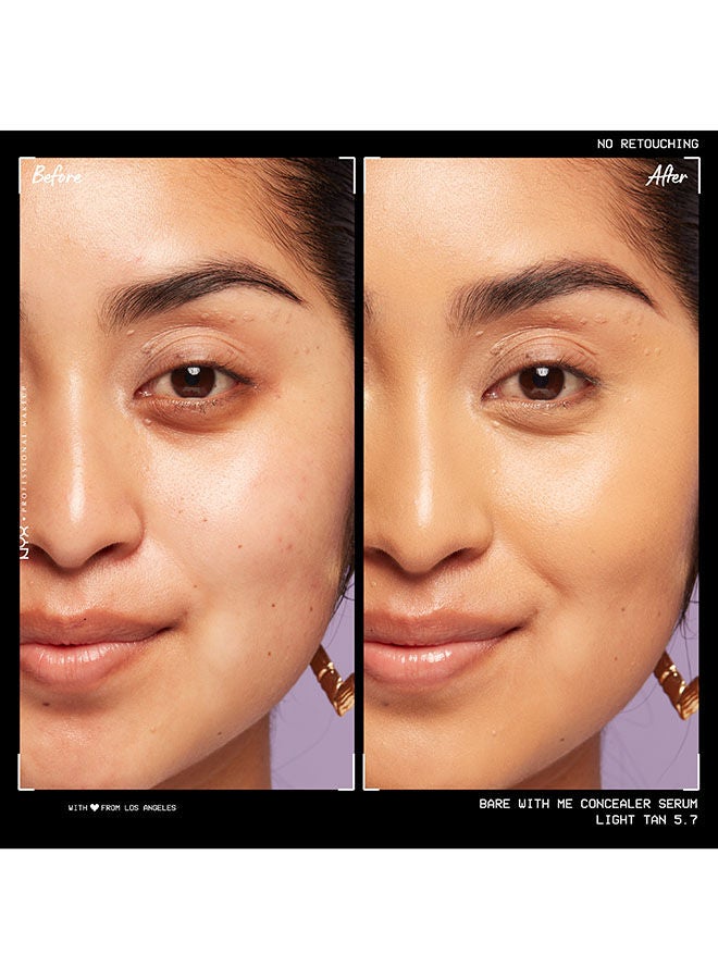 NYX PROFESSIONAL MAKEUP Bare With Me Concealer Serum 5.7 light tan - Image 4