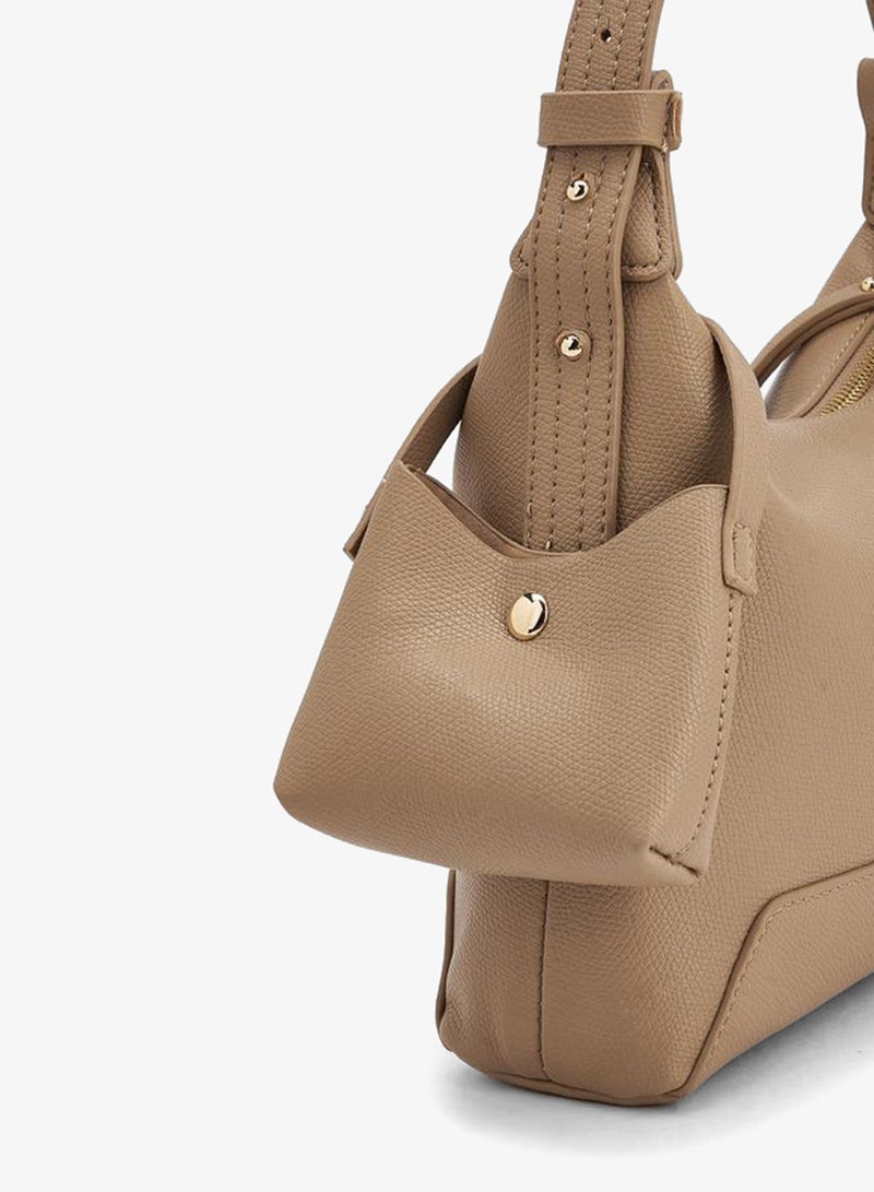 Flora Bella By Shoexpress FLORA BELLA SHOULDER BAG WITH HANGING BAG CHARM - Image 4