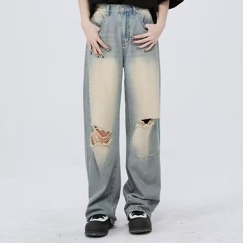 Unisex Casual Daily Denim Jeans - Image 1