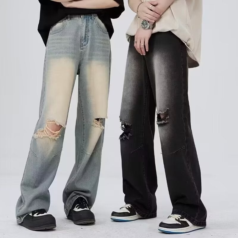 Unisex Casual Daily Denim Jeans - Image 3