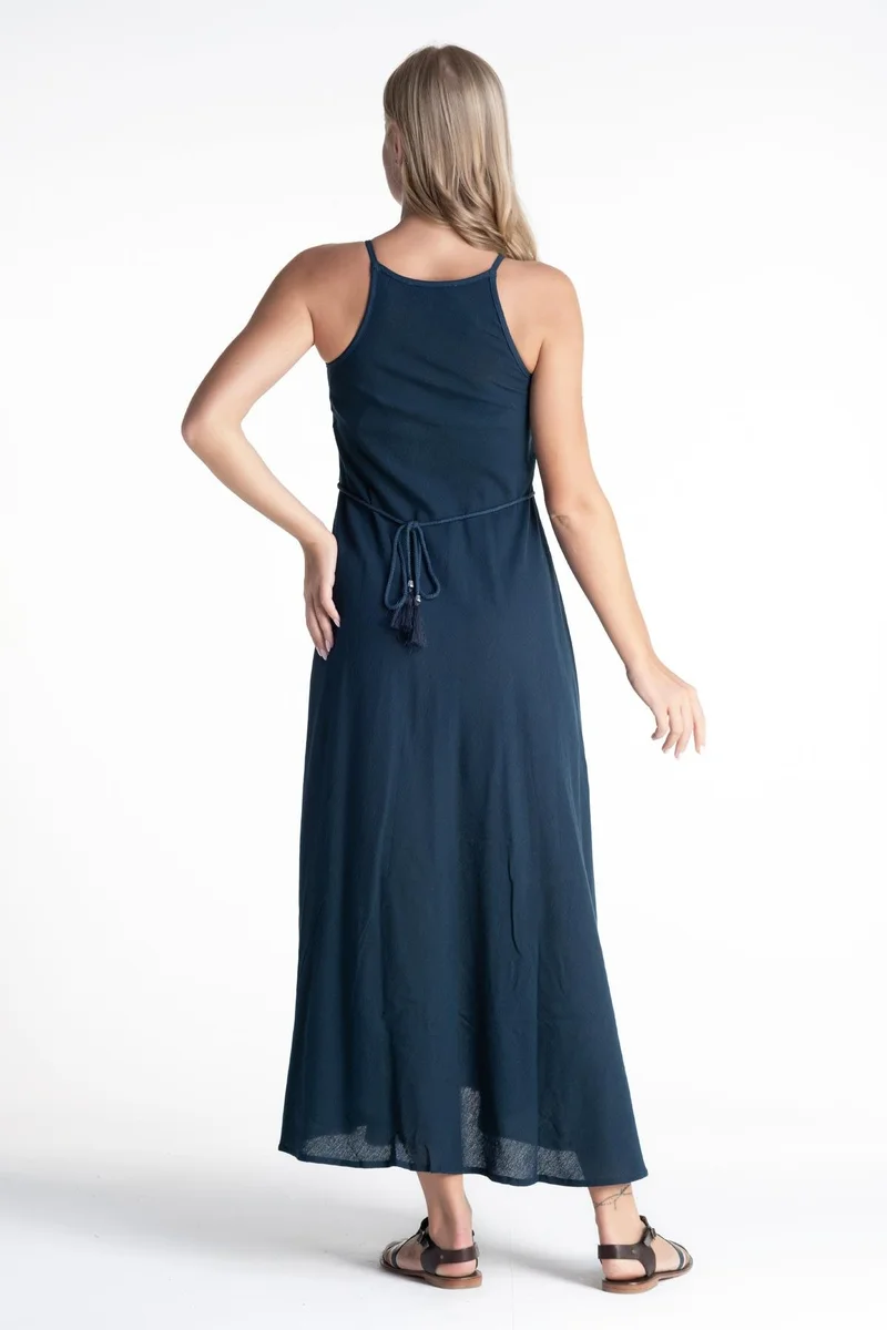 Eliş Şile Bezi Sleeveless A-Line Dress