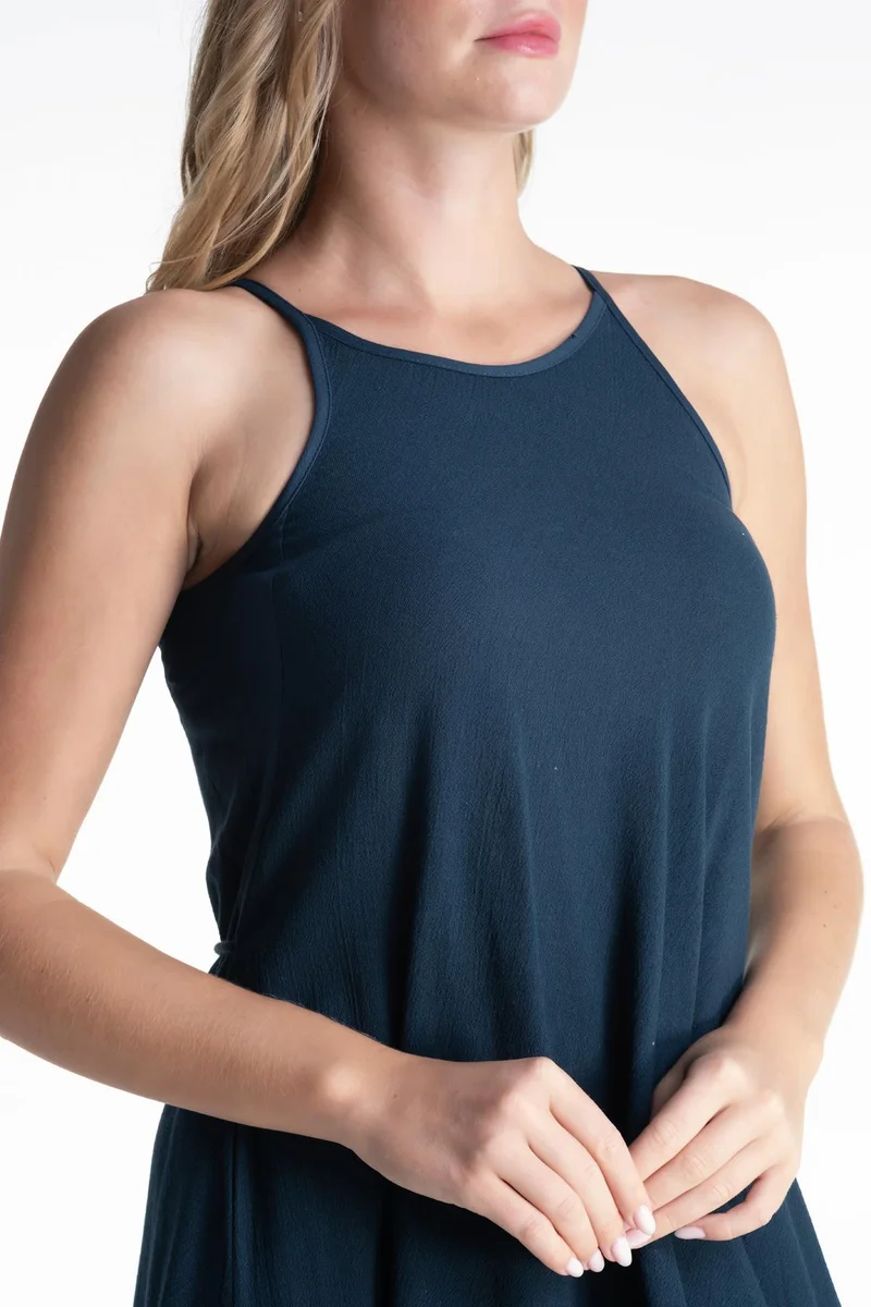 Eliş Şile Bezi Sleeveless A-Line Dress