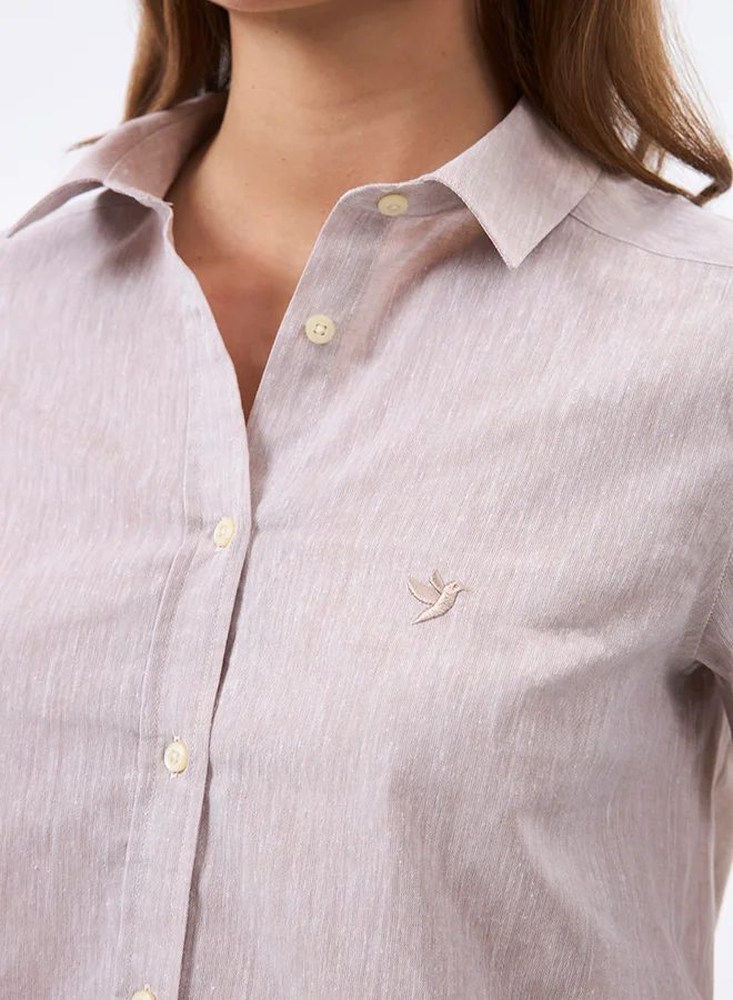 FELIX HARDY Linen Blended Shirt for Women