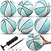 Honoson 6 Pack Water Pool Basketball Swimming Pool Rubber Waterproof Basketball for Summer Lake Party Favors Water Blue with Black Trim9 Inch - Image 2