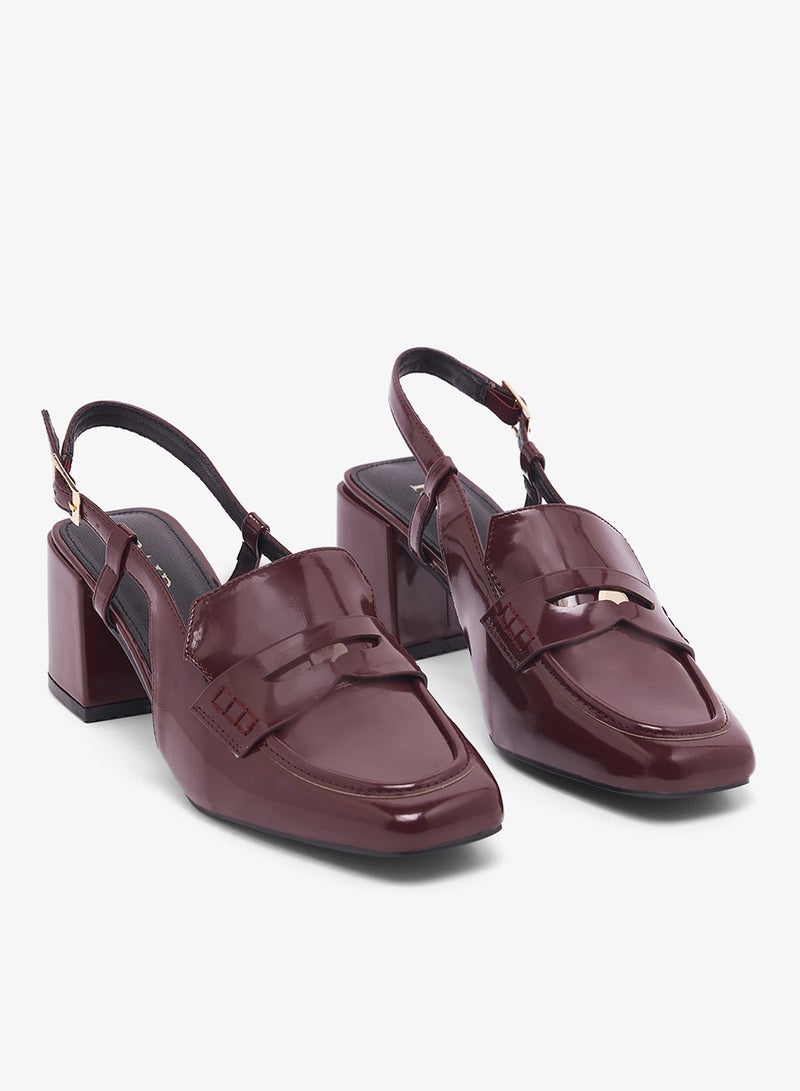 ريد حذاء كعب نسائي كاجوال - Image 4