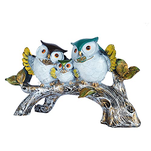 zart Handicrafted Decorative Owl Family Sitting On Tree Showpiece For Home Decor/Office/Shelf Table/Desktop/Living Room Decor 5" Inch Size, Multi Colour, Pack of 1 - Image 5