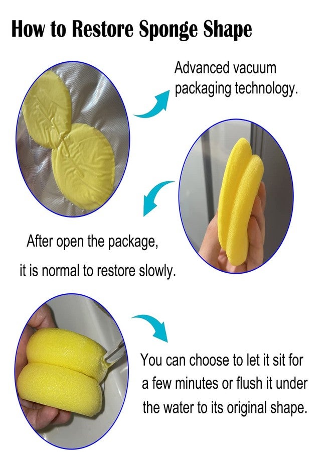 WAFJAMF 4 Pcs Round Painting Sponge WAFJAMF 2.96inch Yellow Craft Sponges Clay Sponge for Face Painting Art Crafts - Image 3