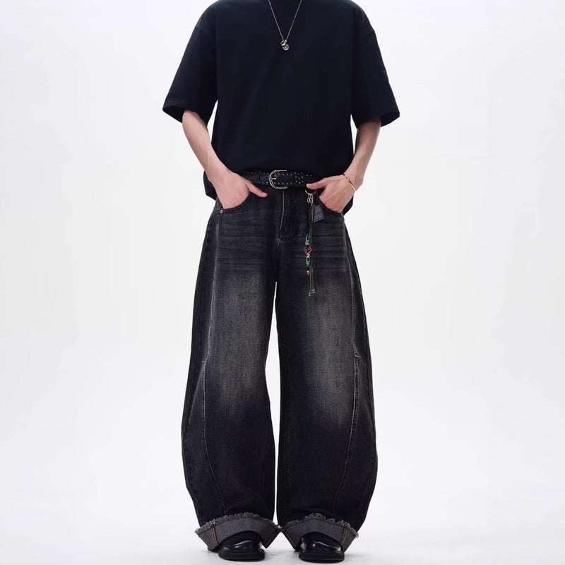 Unisex Casual Daily Denim Jeans - Image 2