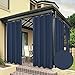 BONZER Waterproof Indoor/Outdoor Curtains for Patio Thick Privacy Grommet Curtains for Bedroom, Living Room, Porch, - Image 2