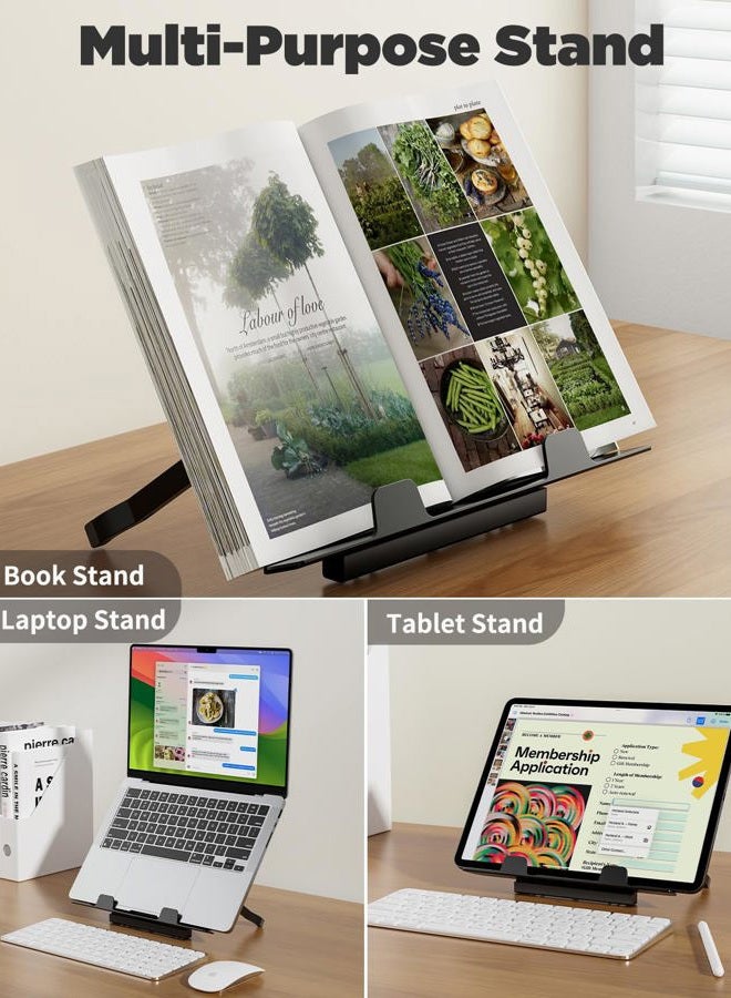 SAIJI Laptop Desk for Bed, XX-Large Foldable Bed Tray Table for Eating Breakfast, Writing, Working, Gaming, Drawing with Storage Drawer, Handrest Bookstand, Tablet Stand, Phone Stand(Black Cherry) - Image 3