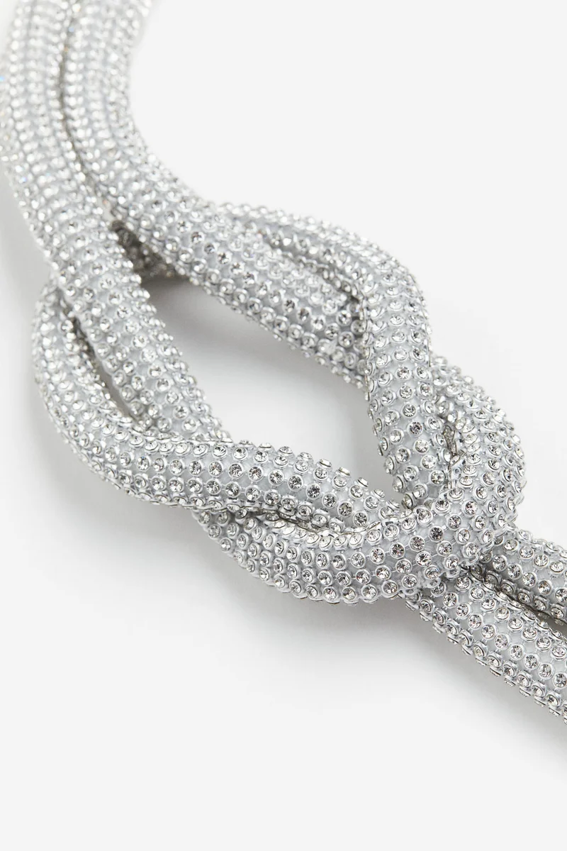 H&M Rhinestone waist belt