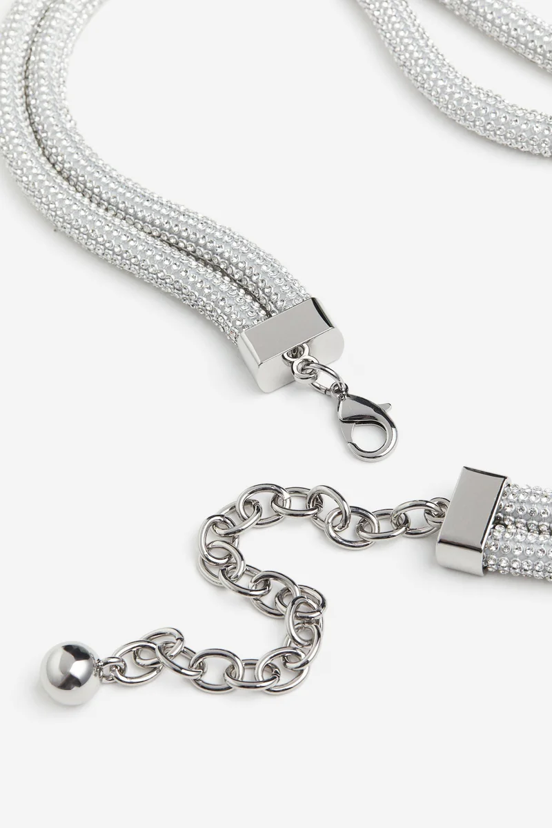 H&M Rhinestone waist belt