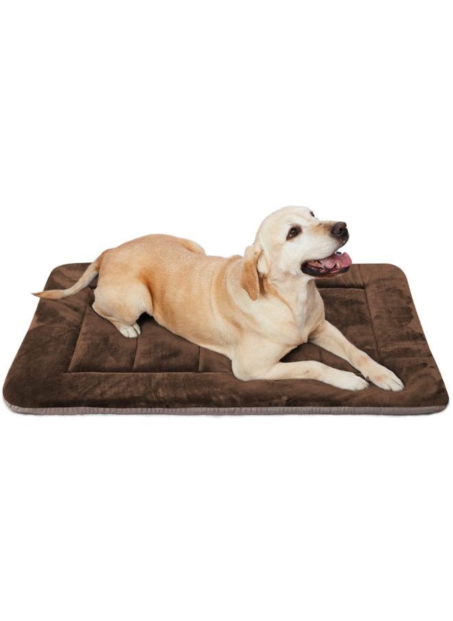 Moro Moro Luxury Velvet & Leather Dog Mattress – Soft, Durable & Non-Slip Pet Bed  - Image 1