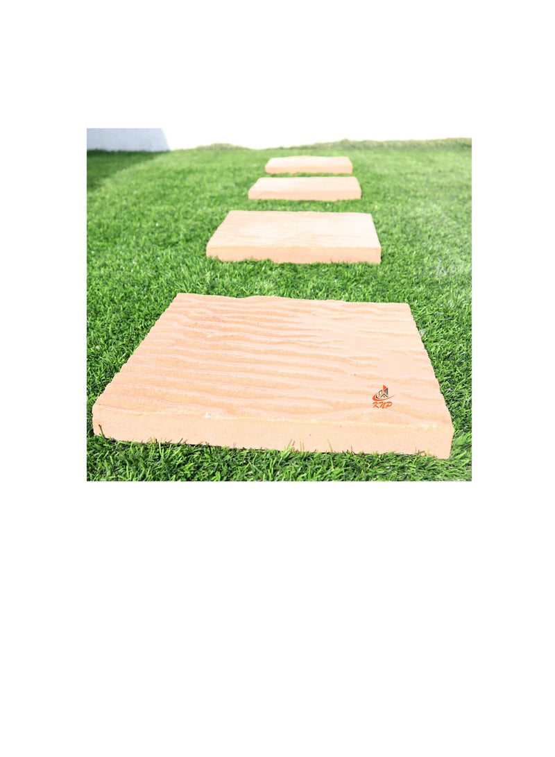 KNP Garden stepping stones Square 30x30cm Beige Set of 5 stones - Image 3