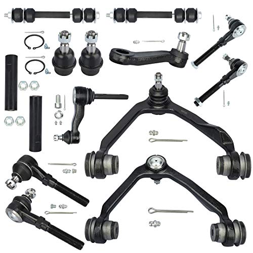 BRTEC 4WD Front Upper Control Arms + Inner And Outer Tie Rods + Sway Bar Links + Pitman & 2.5" Bolt Idler Arm Replacement for Ford Expedition F-150 F-250 for Lincoln Navigator [4WD Only] - 14pc Set - Image 1
