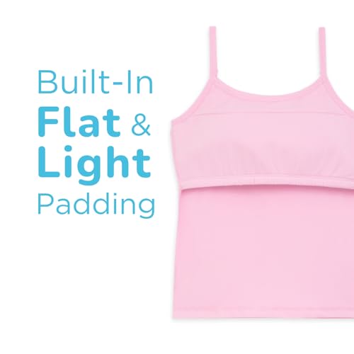 YouGotPlanB Cotton Padded Camisole | Pack of 2 | Ages 8-16 Years | Built-in Light Padding | Full Coverage | Perfect for School - Image 4