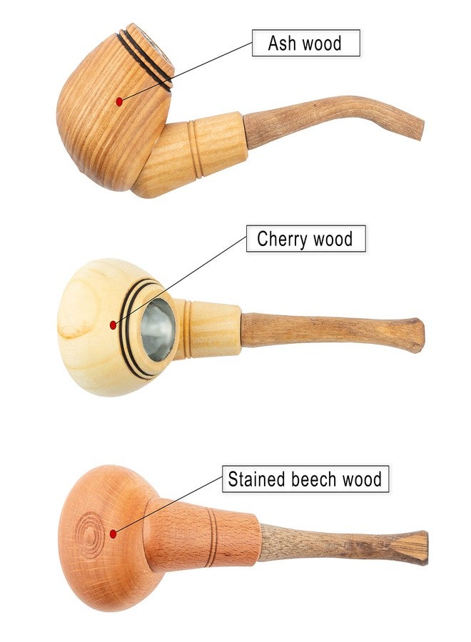 Dr Watson Dr. Watson - Tobacco Pipes, Set of 3, Classic Shape, Handmade from Natural Materials - Image 5