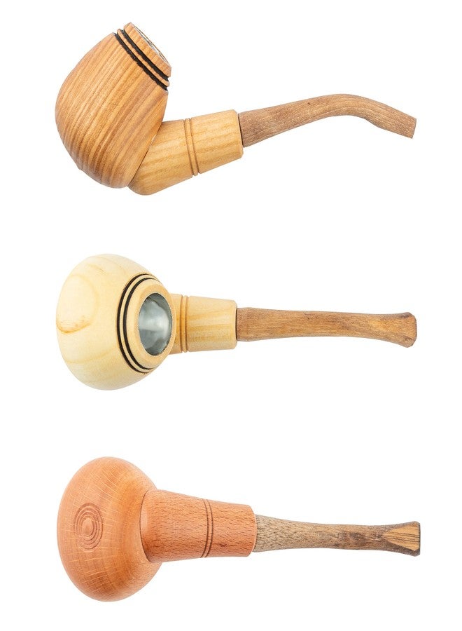 Dr Watson Dr. Watson - Tobacco Pipes, Set of 3, Classic Shape, Handmade from Natural Materials - Image 2