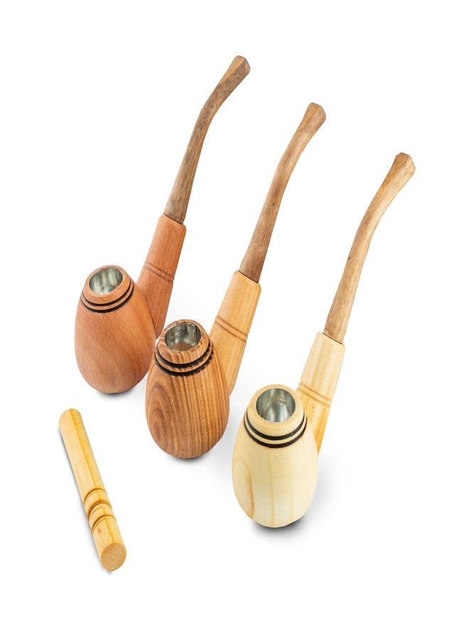Dr Watson Dr. Watson - Tobacco Pipes, Set of 3, Classic Shape, Handmade from Natural Materials - Image 1
