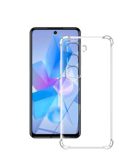 ماركة غير محددة جراب متوافق مع Infinix Hot 50 4G / Hot 50 5G / / Hot 50 Pro Plus 4G، جراب شفاف من السيليكون TPU Gorilla Anti-shock Protector Camera Anti-Shock Corners - شفاف  - Image 1