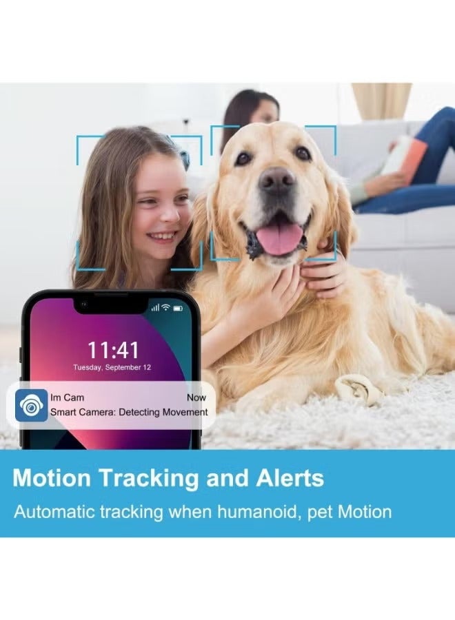 Two-Way Video and Audio Camera with 2.8-Inch 1080p HD Screen One-Touch Call to Cell Phone Night Vision Motion Detection for Baby Elderly and Pet Home Monitor White - Image 4