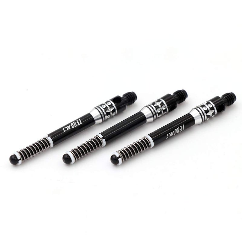 CUESOUL TERO AK7 Aluminum Dart Shafts Balck Built-in Spring Telescopic for Steel Tip Darts and Soft Tip Darts,Set of 3 pcs - Image 1