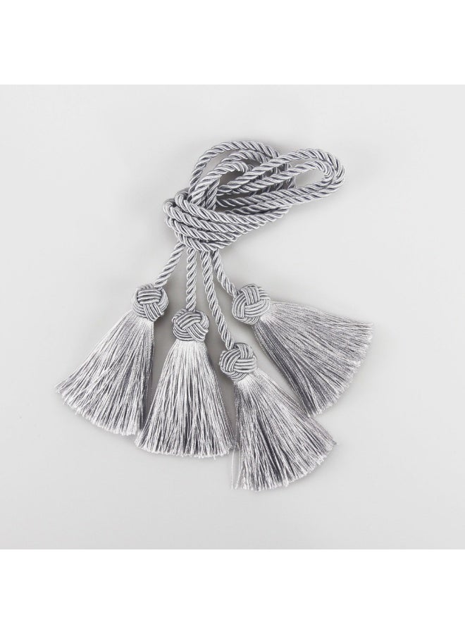 1 زوج من ربطات الستائر المصنوعة يدويًا ربطات ستائر زخرفية مع شرابة - Image 1