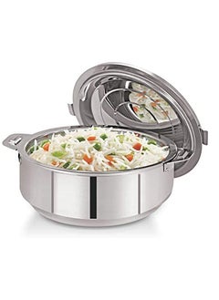 BLACKSTONE Stainless Steel Casserole Lightweight Easy to Handle Hotpot with Lid Silver-Madina 3Pc Set 2.5, 3.5, 5.0L  - Image 3