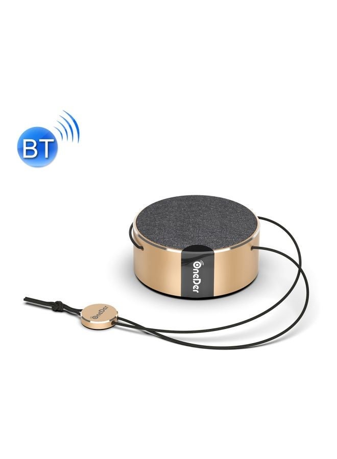 NIBEMINENT Portable Bluetooth Speaker Gold - Image 2