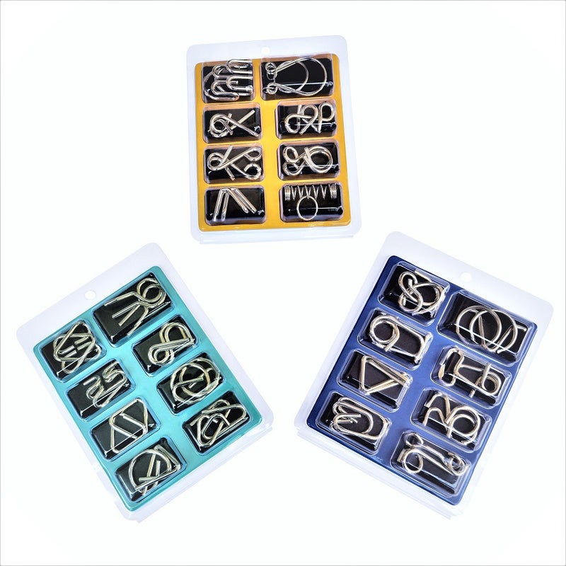 Nine-Chain Set Children'S Intelligence Unring Kong Ming Lock Metal Educational Toys 30-Piece Set - Image 5