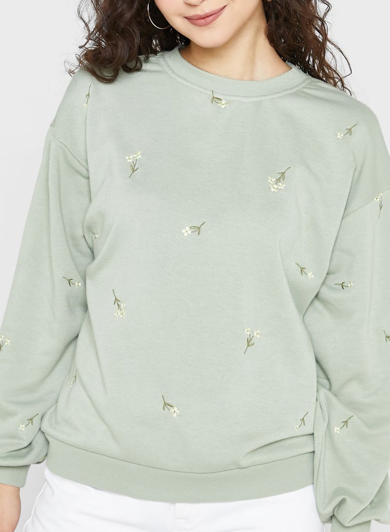 VERO MODA Printed Knitted Sweatshirt - Image 3