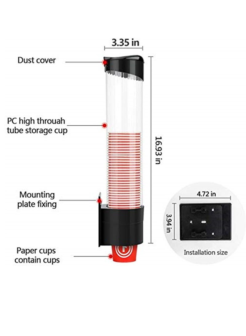Cup Dispenser Pull Type Paper Water Disposable Automatic Remover Cup Holder for Home, Office, Hospital, Master, Guest - Image 2