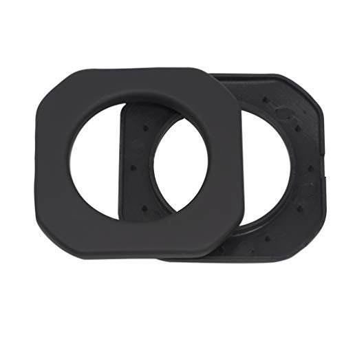Dritz Home 1-9/16" Plastic Square Curtain Grommets, 8 Sets, Matte Black - Image 4