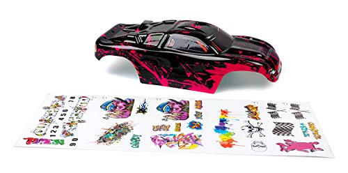 SummitLink Custom Body Muddy Hot Pink Over Black Compatible for 1/10 Scale RC Car or Truck (Truck not Included) R-NR-01 - Image 4