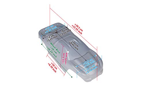 SummitLink Custom Body Muddy Hot Pink Over Black Compatible for 1/10 Scale RC Car or Truck (Truck not Included) R-NR-01 - Image 5