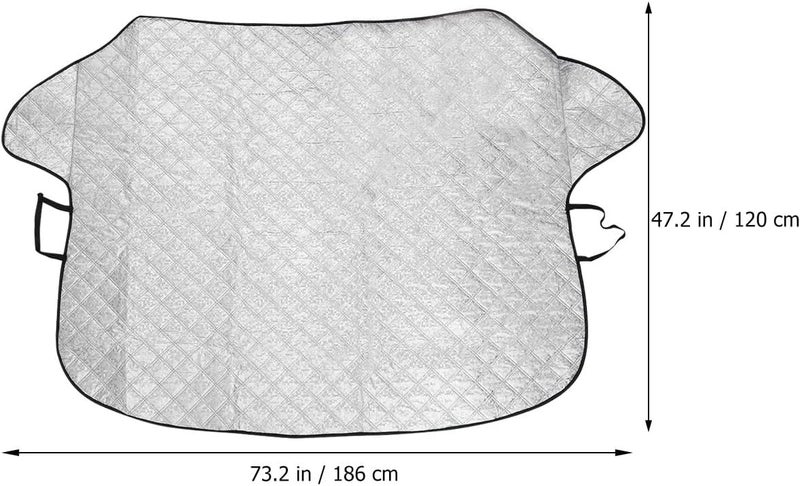 ORFOFE Windshield Snow Cover 180x148x118cm, Waterproof Frost Protector with 4-Layer Windshield Frost Defense, Car Exterior Accessory for Winter Snow and Ice Protection - Image 2