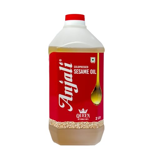 Anjali Cold Pressed Gingelly/Sesame Oil (2 LITRE CAN) - Image 1