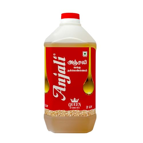 Anjali Cold Pressed Gingelly/Sesame Oil (2 LITRE CAN) - Image 2